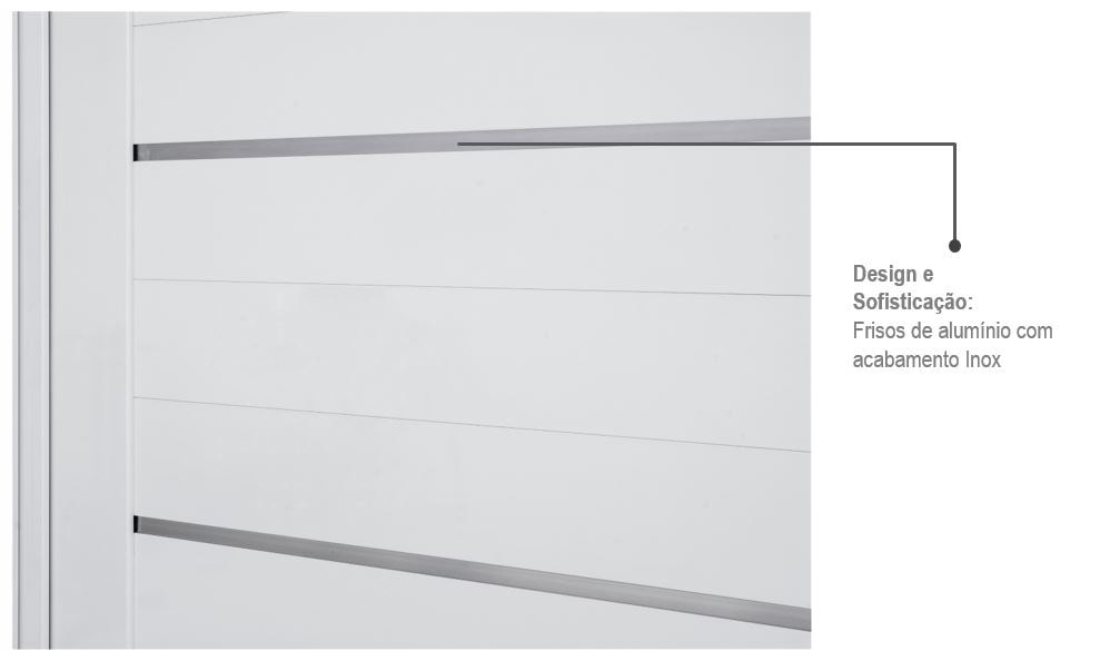 Porta de Alumínio 223,5x126,2x12cm Sasazaki Aluminium Pivotante Abertura Direita Branco - 72.44.109-5