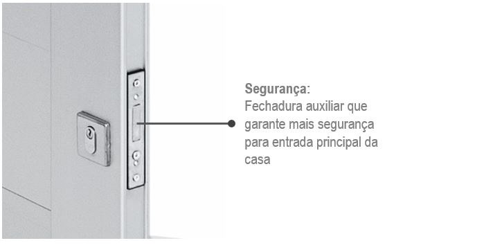 Porta de Alumínio 223,5x126,2x12cm Sasazaki Aluminium Pivotante Abertura Esquerda Branco - 72.44.110-9