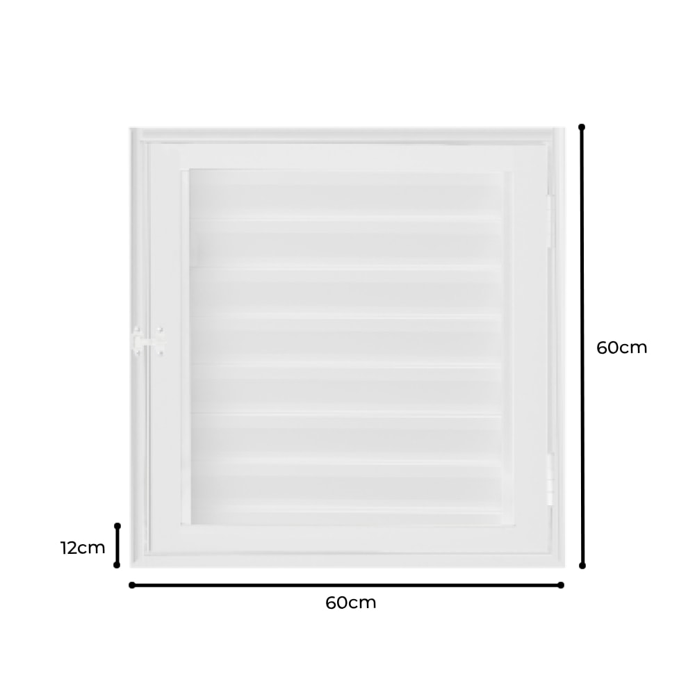 Porta de Alumínio Alçapão 60x60x12cm CRV Standard Branca - 997847