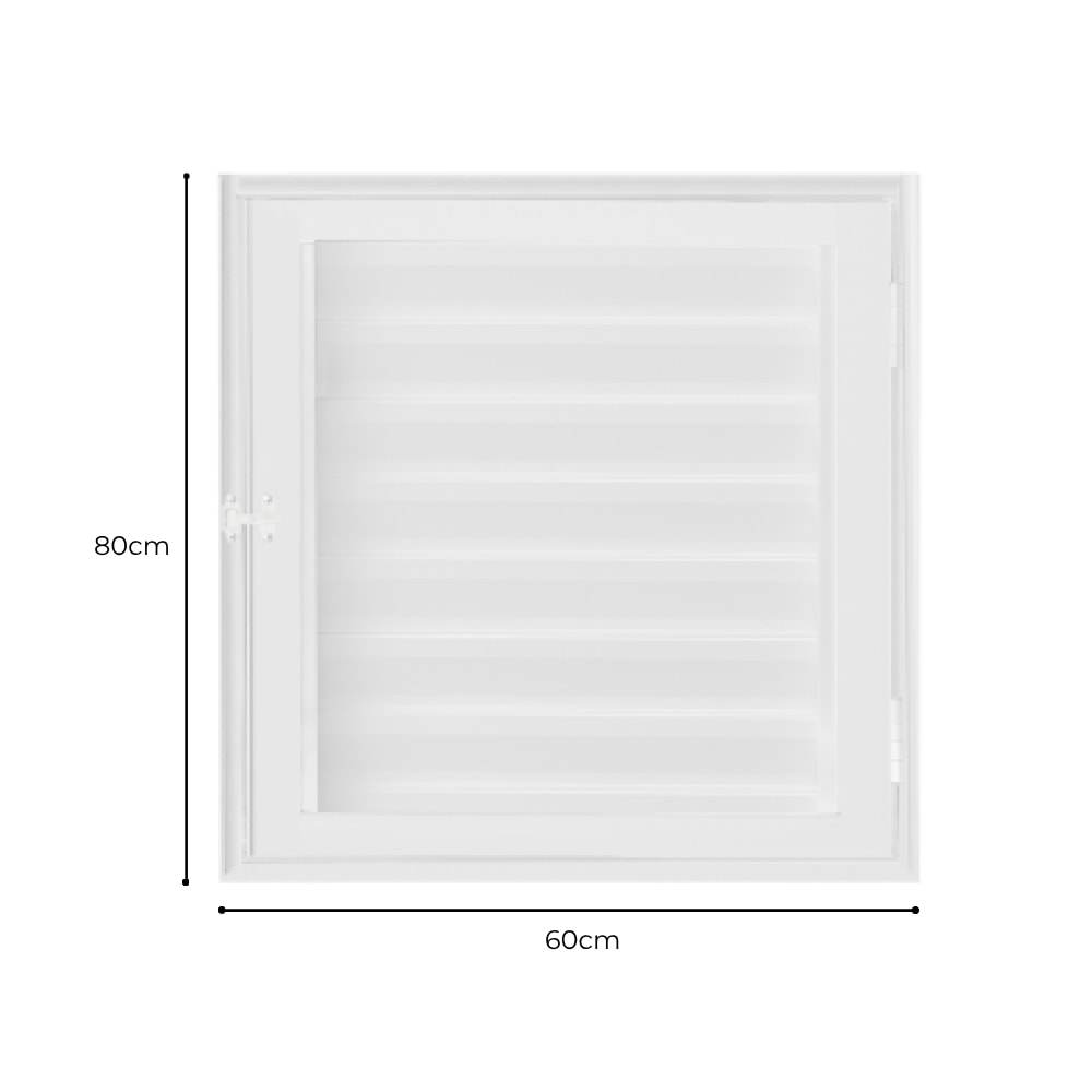 Porta de Alumínio Alçapão 60x80x12cm CRV Standard Branca - 997848