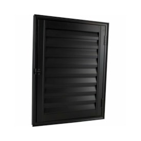 Porta de Alumínio Alçapão 80x60x4,5cm CRV Black Nobre Preta - 995797