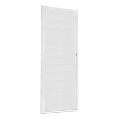 Porta de Alumínio Lambril 100X215X4.7cm CRV Nobre Abertura Direita Branca - 993554