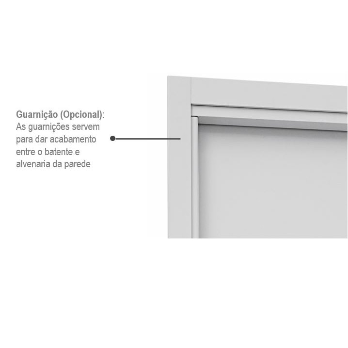 Porta de Alumínio para Banheiro 215x78x14cm Sasazaki Abertura Direita Branca - 72.02.151-7