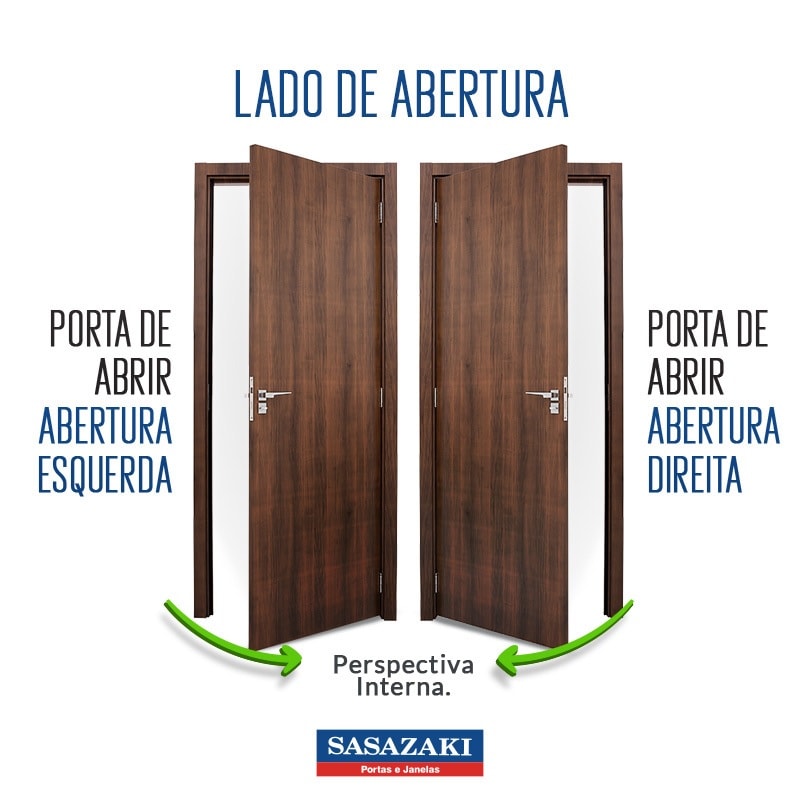 Porta de Alumínio para Banheiro 215x78x14cm Sasazaki Abertura Direita Branca - 72.02.151-7