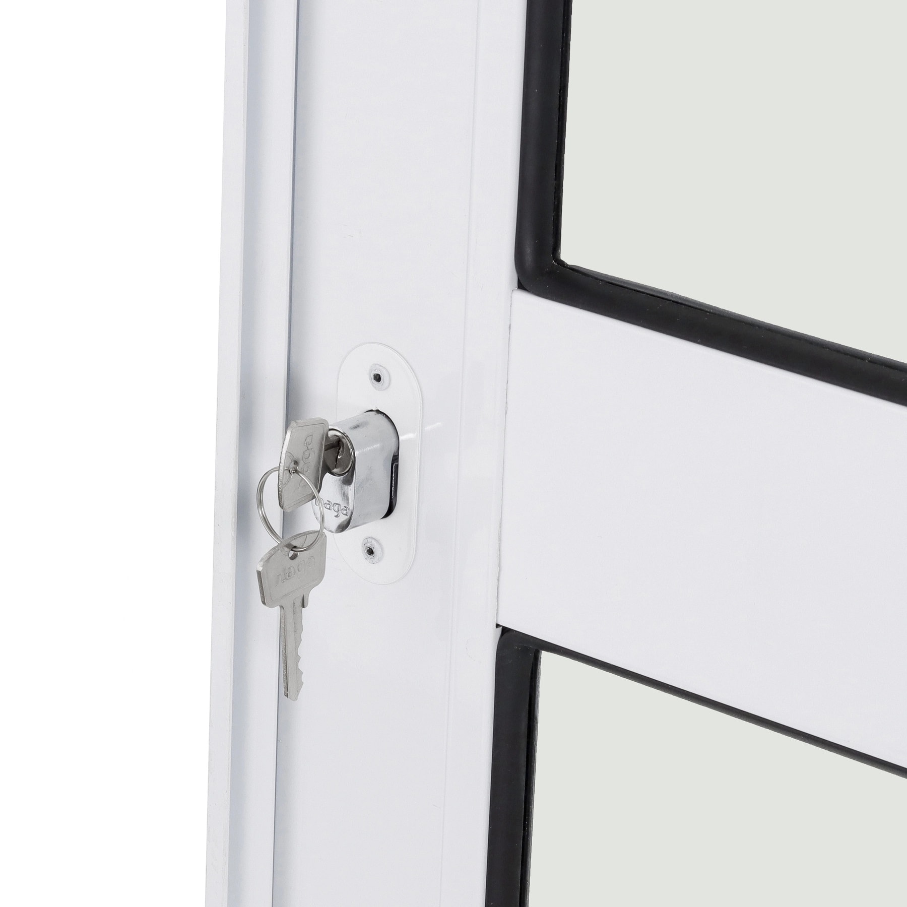 Porta de Correr em Alumínio 210x150x10cm CRV Nobre 3 Folhas Branca - 993338