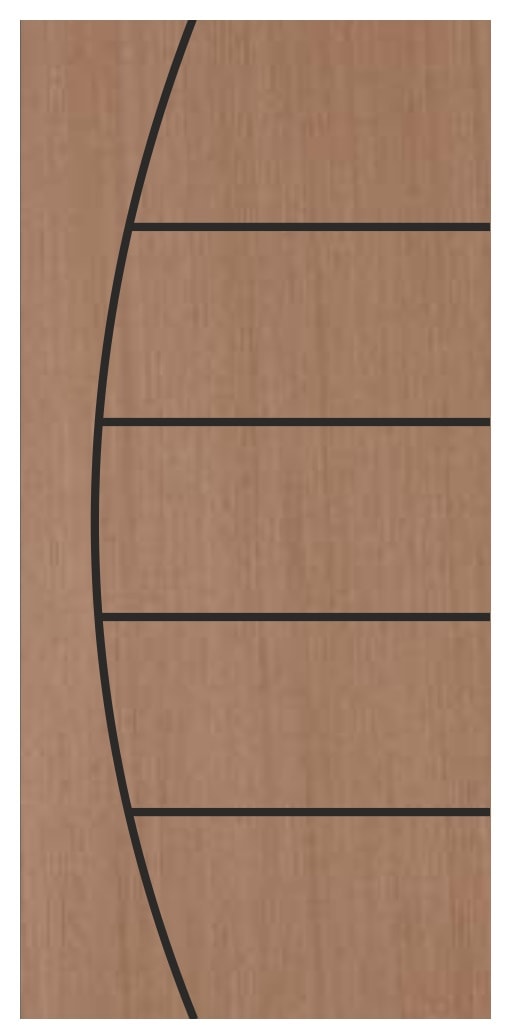 Porta de Madeira Frisada Fabripal Curupixa Inove 210x70cm PSS03 - FA-201