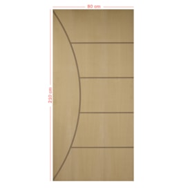 Porta de Madeira Frisada Fabripal Curupixa Inove 210x80cm PSS06 - FA-207