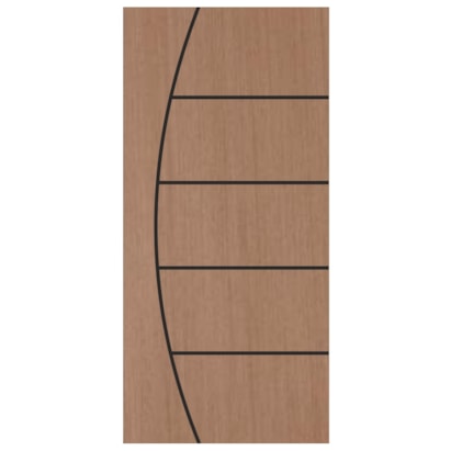 Porta de Madeira Frisada Fabripal Curupixa Inove 210x90cm PSS03 - FA-201