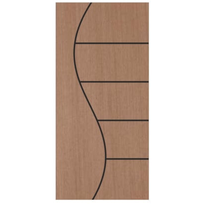 Porta de Madeira Frisada Fabripal Curupixa Inove 210x90cm PSS08 - FA-203