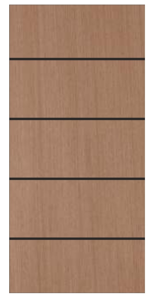 Porta de Madeira Frisada Fabripal Curupixa Modern 210x70cm PSS02 - FA-104