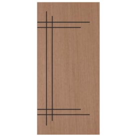 Porta de Madeira Frisada Fabripal Curupixa Modern 210x70cm PSS14 - FA-109