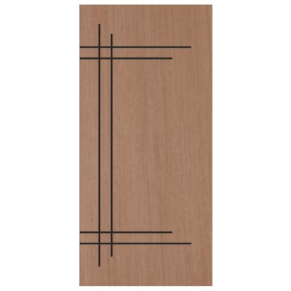 Porta de Madeira Frisada Fabripal Curupixa Modern 210x70cm PSS14 - FA-109