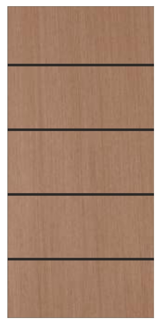 Porta de Madeira Frisada Fabripal Curupixa Modern 210x80cm PSS02 - FA-104