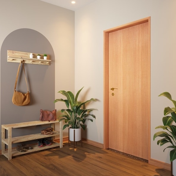 Porta de Madeira Sincol 124 Pinus Curupixa Venner 70cm - 96205