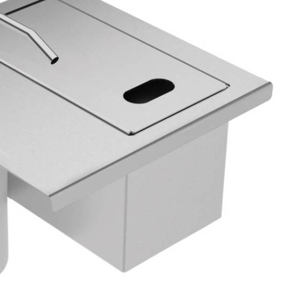 Porta Esponja com Tampa e Dosador de Sabão em Aço Inox Tramontina para Canal Organizador 15cm - 94534126