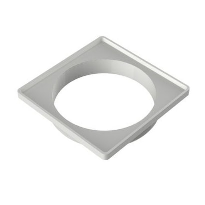 Porta Grelha Tigre Quadrado Prata 10x10cm