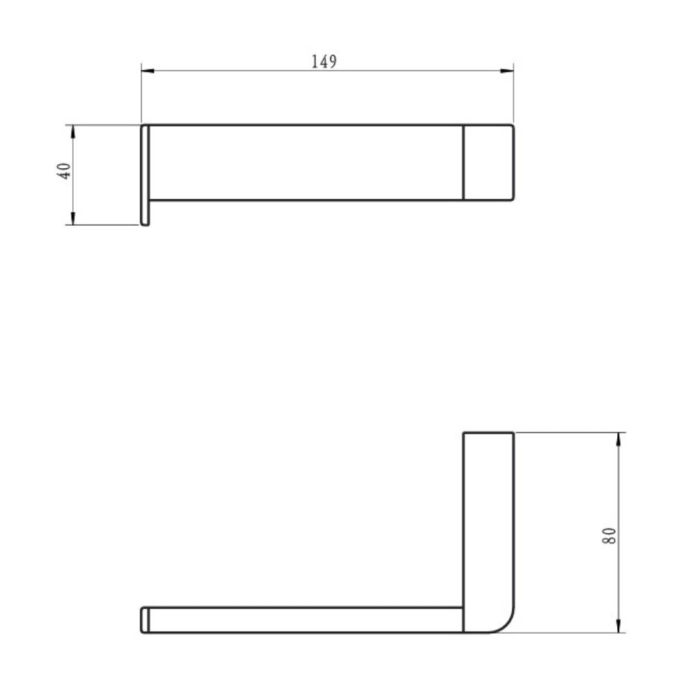 Porta Papel Higiênico Dax Iguaçu sem Tampa Cinza - DAX-2020-IG-GR