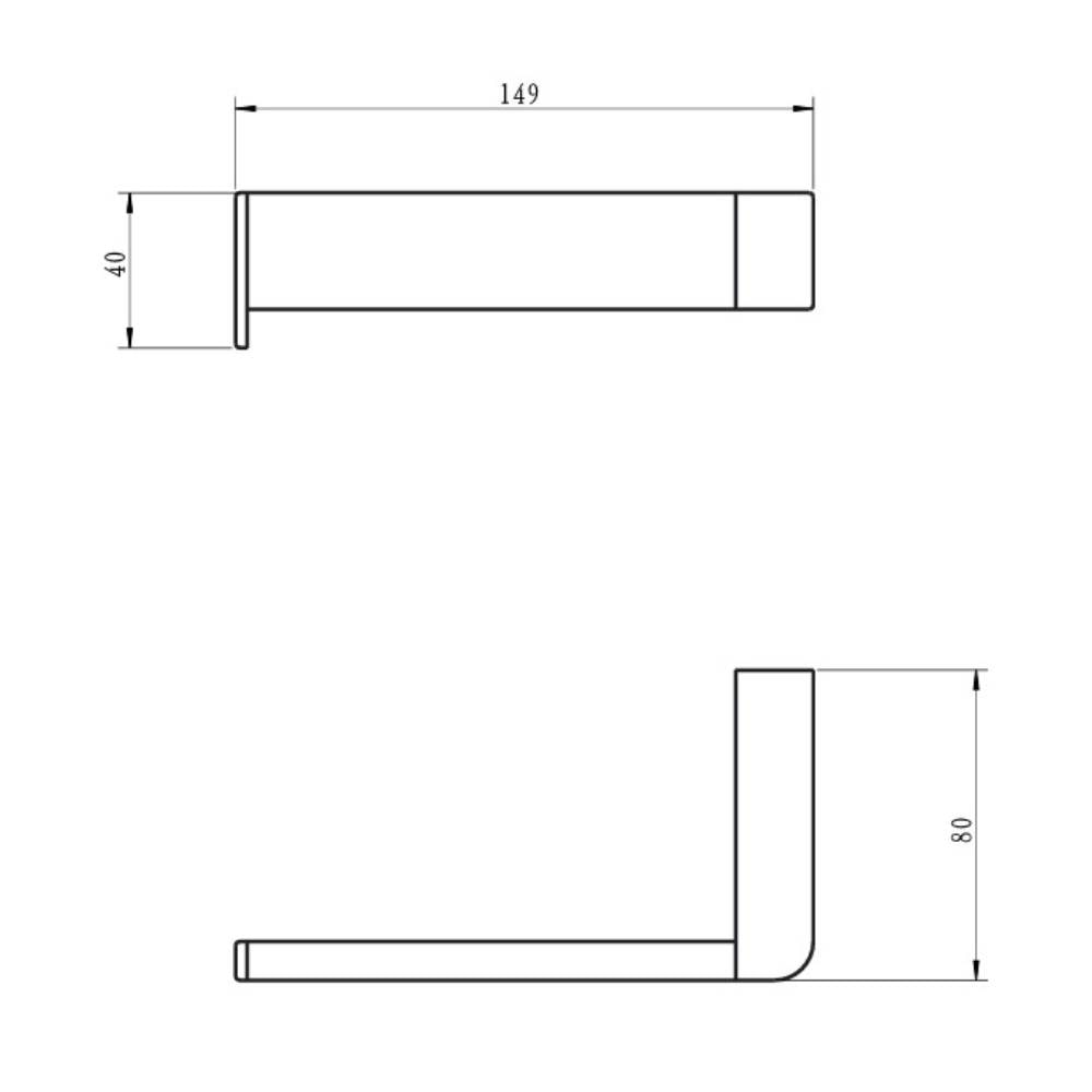 Porta Papel Higiênico Dax Iguaçu sem Tampa Gold - DAX-2020-IG-GD