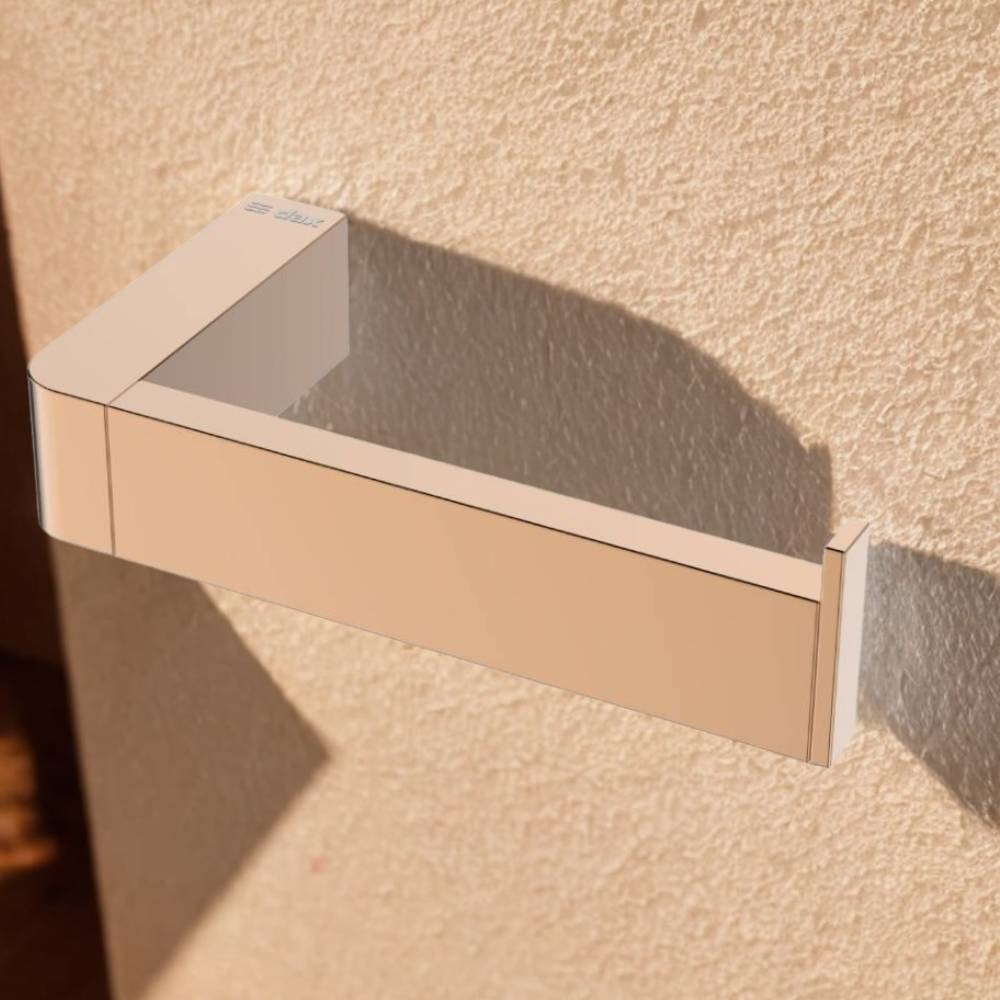 Porta Papel Higiênico Dax Iguaçu sem Tampa Rose Gold - DAX-2020-IG-RG