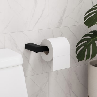 Porta Papel Higiênico Deca Versa Black Matte - 2020.BL31.MT