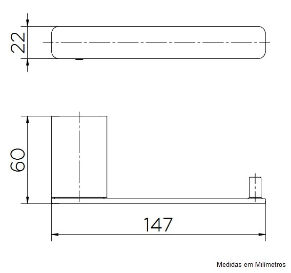 Porta Papel Higiênico Docol Flat Cobre Escovado - 00960869