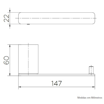 Porta Papel Higiênico Docol Flat Cobre Escovado - 00960869