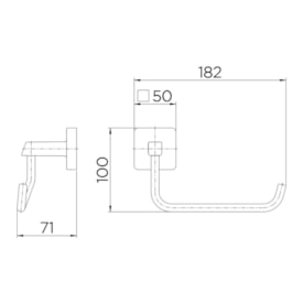 Porta Papel Higiênico Docol Trip Cromada - 00761806