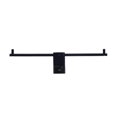 Porta Papel Higiênico Duplo Kimetais Plena Black Matte Inox - AB002154