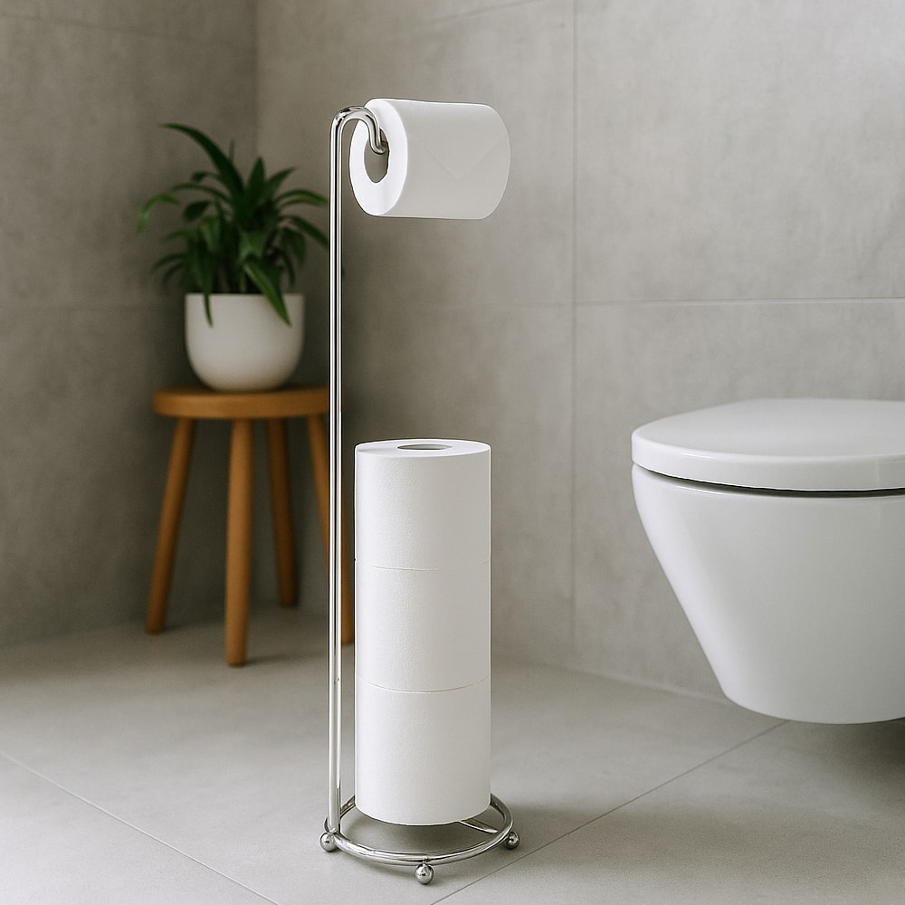 Porta Papel Higiênico para 4 Rolos Arthi Onix - 0430