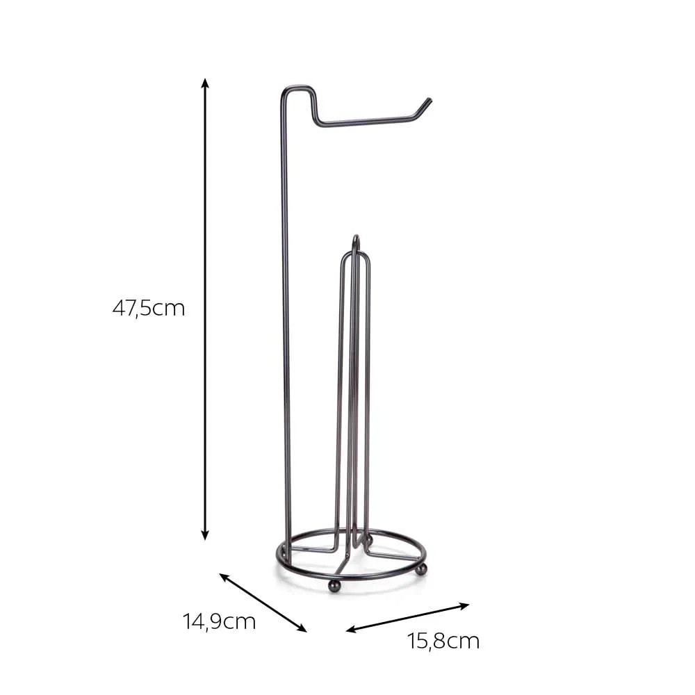 Porta Papel Higiênico para 4 Rolos Arthi Onix - 0430