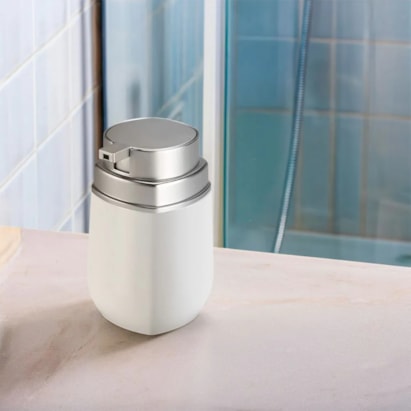 Porta Sabonete Líquido Arthi Conceito Branco e Cromado - 1925