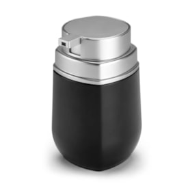 Porta Sabonete Líquido Arthi Conceito Preto e Cromado - 8800