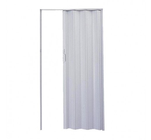 Porta Sanfonada PVC PlasFlex 210cm x 96cm Cinza - 04768