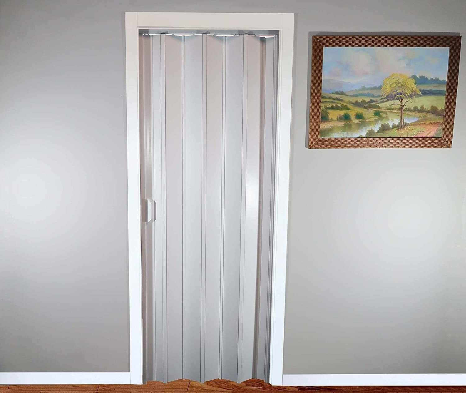 Porta Sanfonada PVC PlasFlex 210x72cm Branca - 04756