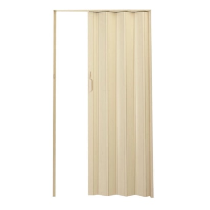 Porta Sanfonada PVC PlasFlex 210x84cm Bege - 04760