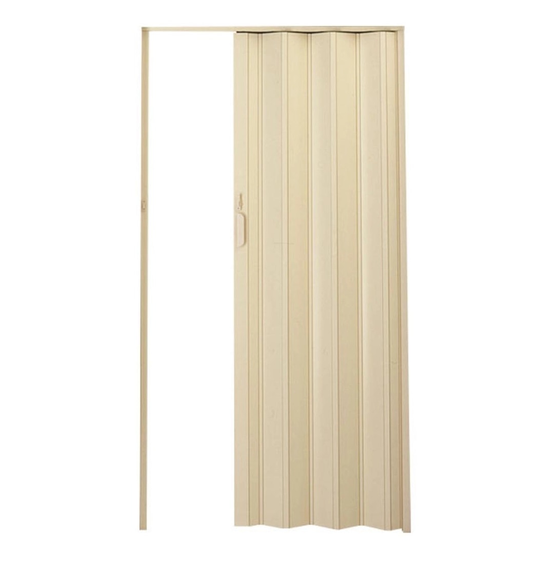 Porta Sanfonada PVC PlasFlex 210x84cm Bege - 04760