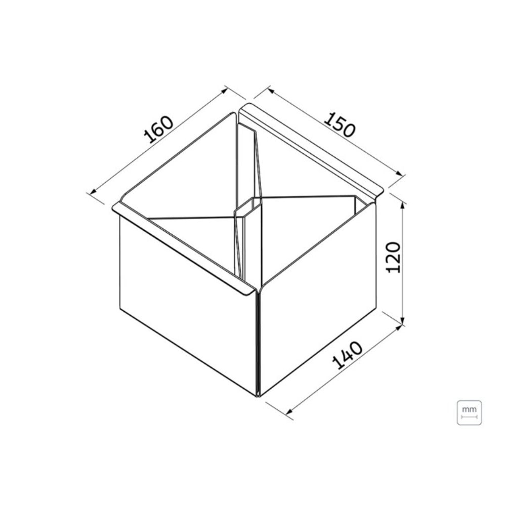 Porta Talheres Tramontina Aco Inox com Acabamento - 94534/024