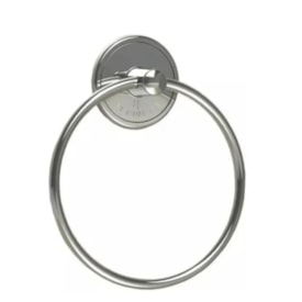 Porta Toalha Argola Com Fixação Adesiva Cromado Plasnature Future - Pla2005c