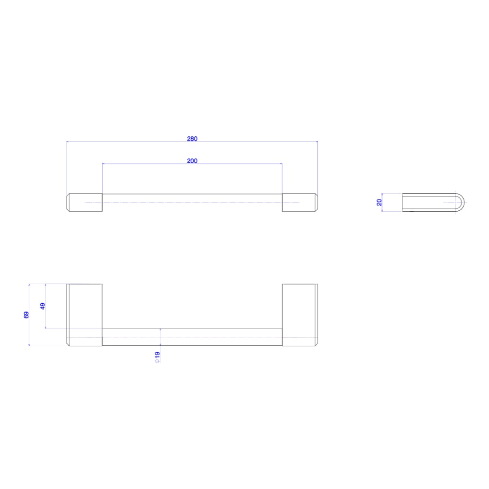 Porta Toalha Banheiro Argola Deca You - 2050.BL104.MT