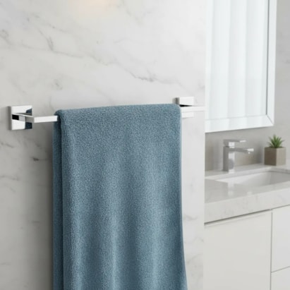 Porta Toalha Banheiro Barra Deca Clean 30cm Cromado - 2040.C.030.CLN