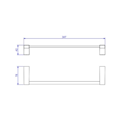 Porta Toalha Banheiro Barra Deca Liv 30cm Cromado - 2040.C22.030