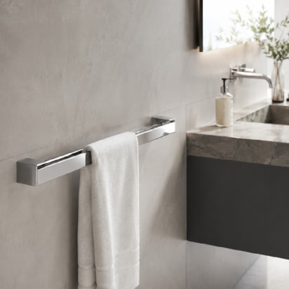 Porta Toalha Banheiro Barra Dupla Docol Flat 60cm Cromado - 01013706
