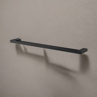 Porta Toalha Banheiro Duplo Barra Docol Flat Ônix - 90010137156