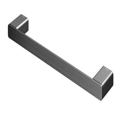 Porta Toalha Banheiro Rosto Docol Flat 30cm Grafite Escovado - 01013670