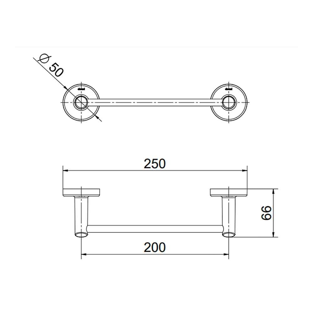 Porta Toalha Banheiro Rosto Docol Hope Cromado - 01543506
