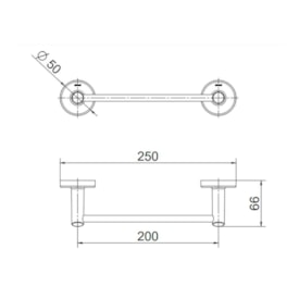 Porta Toalha Banheiro Rosto Docol Hope Cromado - 01543506