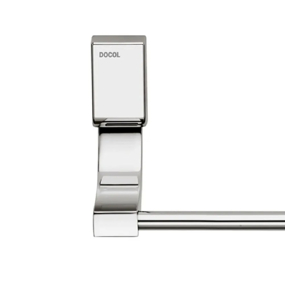 Porta Toalha Banheiro Rosto Docol Top 20cm Cromado - 00607306