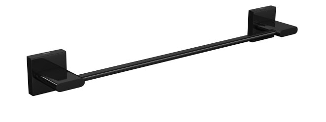 Porta Toalha Barra Deca Polo 30cm Black Noir - 2040.BL33.030.NO