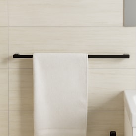 Porta Toalha Bastão Docol Flat 67cm Ônix Acetinado - 90009613156