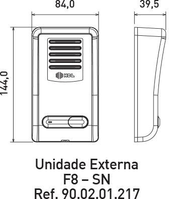 Porteiro Eletrônico Residencial F8-SN 900201217- HDL